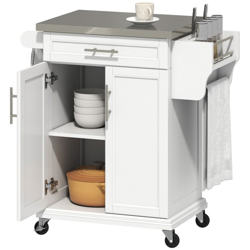 Homcom rolling kitchen - homcom, cart