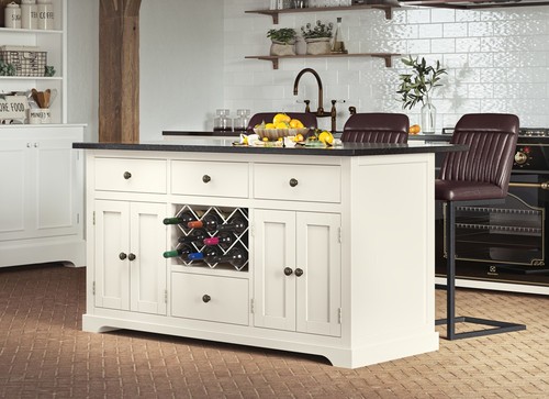 Cream kitchen island with - kitchen,