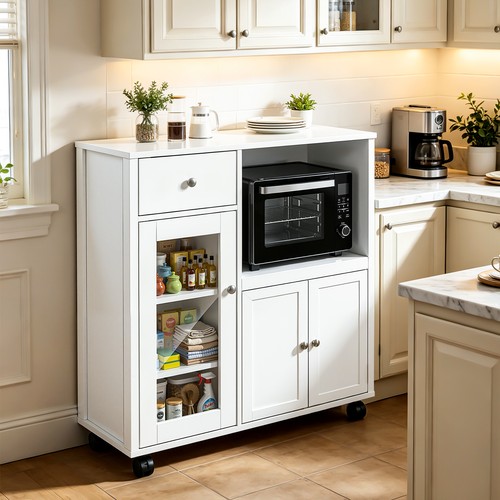White kitchen island - white,
