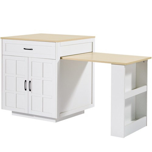 Extendable kitchen island - kitchen, w/