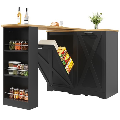 Multifunctional black kitchen - black,