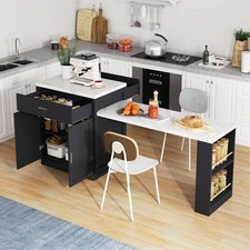 Kitchen Island w/ Extendable
