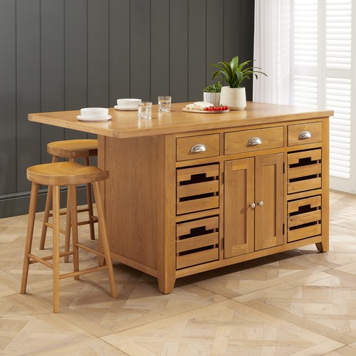 Kitchen island cheshire oak - kitchen,